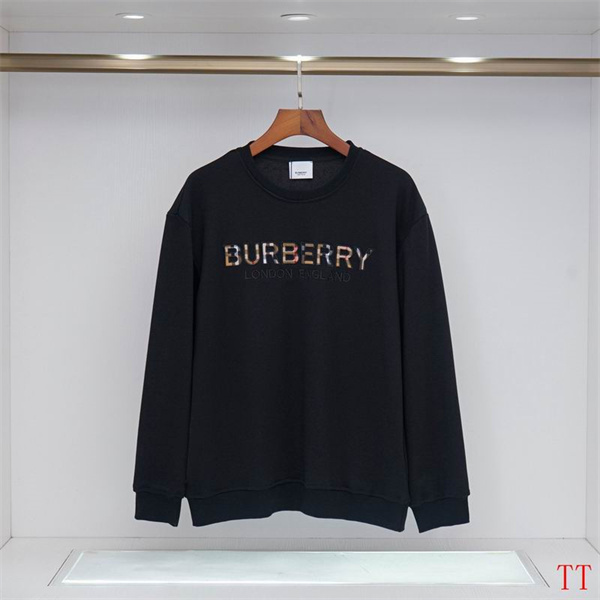 BURBERRY スーパーコピー トレーナー 立体ロゴ チェック デザイン ホワイト＆ブラック バーバリー