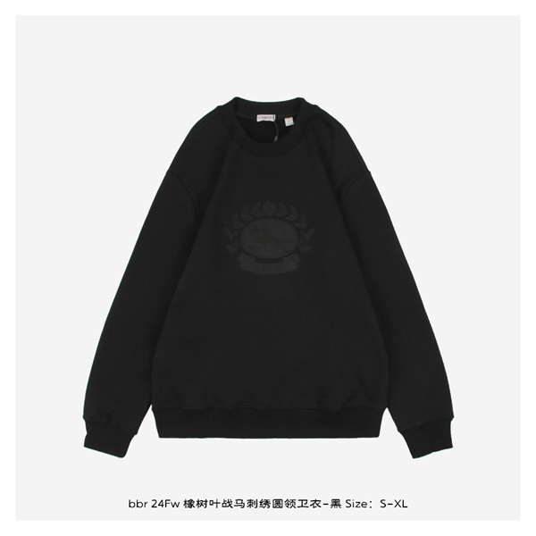 BURBERRY スーパーコピートレーナー ナイト＆馬の刺繍 エレガントなデザイン バーバリー