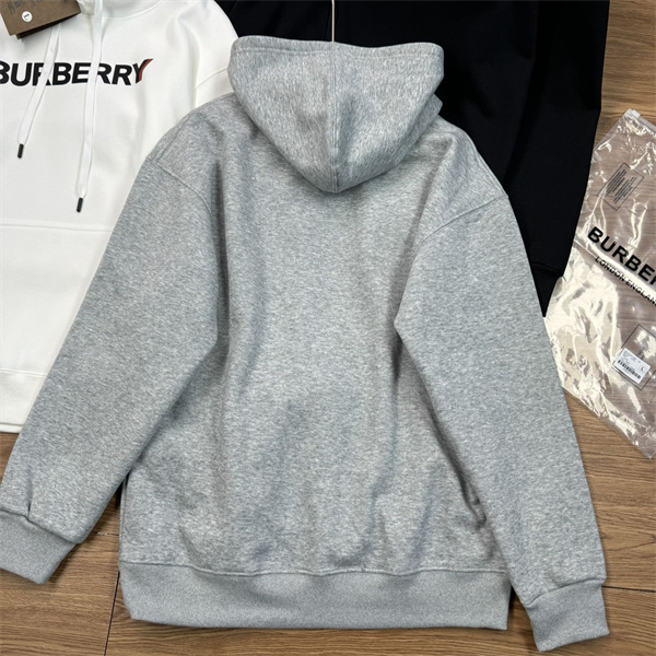 BURBERRY スーパーコピーパーカー ロゴプリント 赤ベージュストライプ バーバリー 