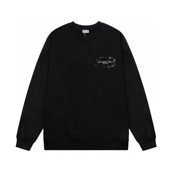DIOR スーパーコピー トレーナー ロゴ加工 ブラックベース アーティスティック ディオール