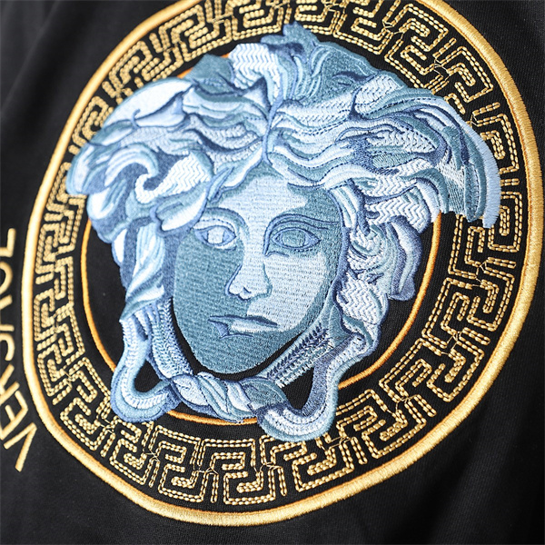 VERSACE コピー トレーナー メデューサモチーフ ゴールドギリシャ模様 ヴェルサーチ