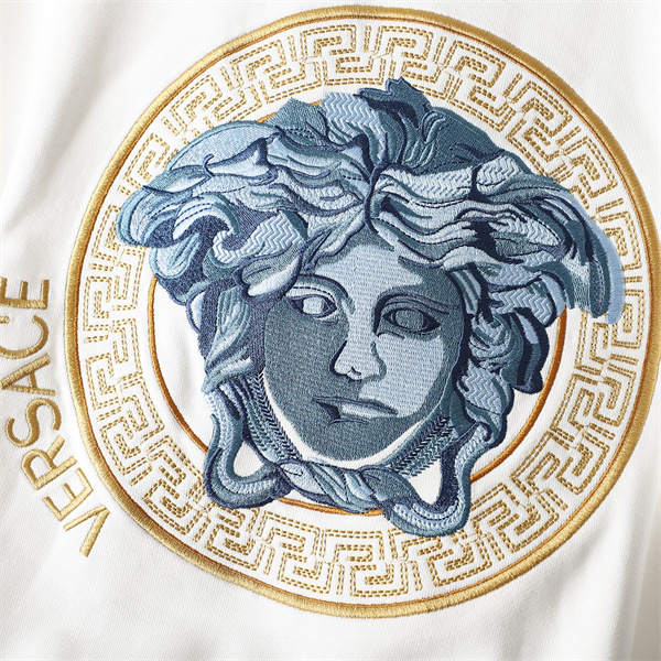 VERSACE コピー トレーナー メデューサモチーフ ゴールドギリシャ模様 ヴェルサーチ