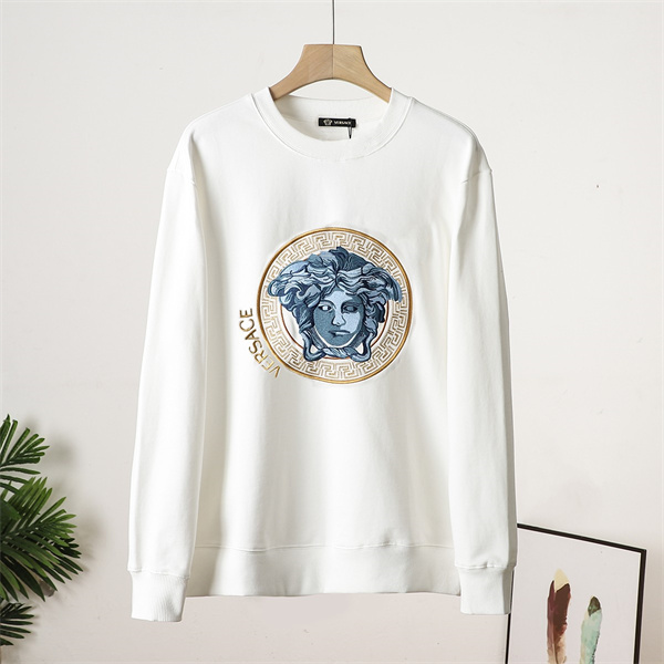 VERSACE コピー トレーナー メデューサモチーフ ゴールドギリシャ模様 ヴェルサーチ