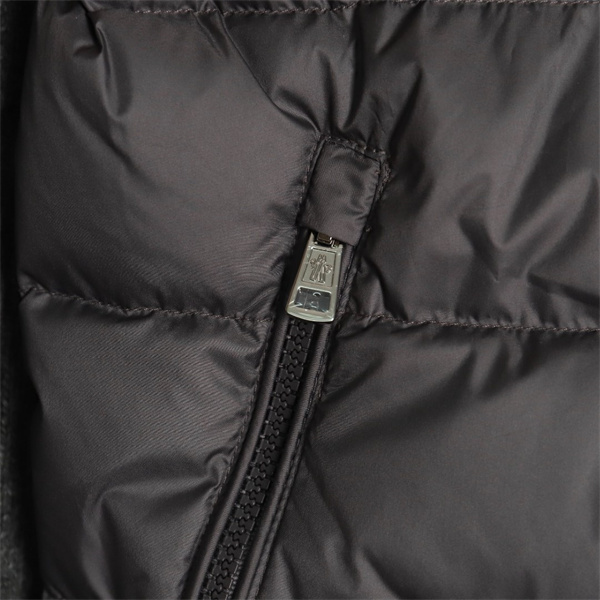 MONCLER 偽物 ダウンジャケット ストライプ袖 ウール素材 ブランドロゴ モンクレール 