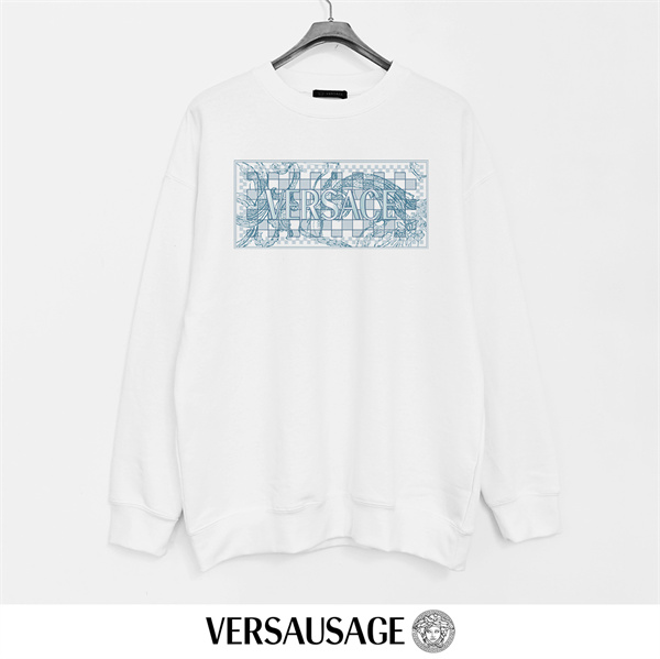 ヴェルサーチ コピー トレーナー ロゴ 調和 洗練 日常使い モード対応 VERSACE