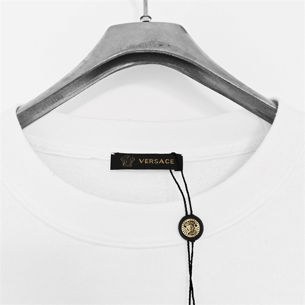 VERSACE 偽物 トレーナー サンゴ ギリシャ建築モチーフ アートワーク ヴェルサーチ