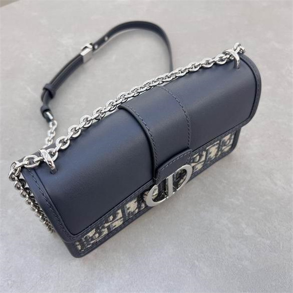 ディオール スーパーコピー ショルダーバッグ モノグラムキャンバス レザー シルバーCDロゴ 調節チェーン DIOR 
