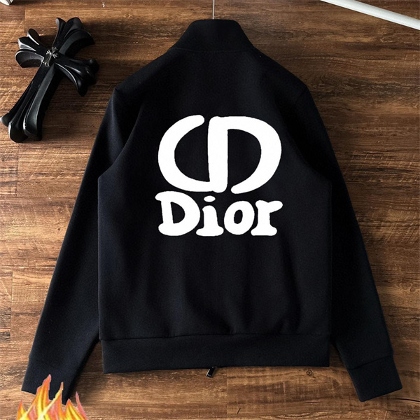 ディオール スーパーコピー セットアップ CD DIOR スーパーコピー ロゴ ブラック 裏起毛 大胆 DIOR