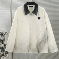 プラダ コピー ジャケット 三角ロゴ モノトーンアクセント 立体感 PRADA