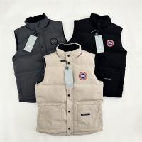 Canada Goose スーパーコピー ダウンベスト ロゴパッチ スナップボタン カナダグース