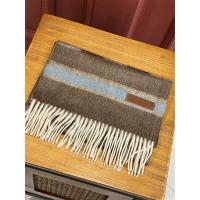 フェンディ コピー マフラー チェック柄 フリンジデザイン ブラウンブルー FENDI