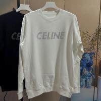 CELINE コピー トレーナー ラインストーン ロゴ フロント 上質素材 快適感 定番人気 セリーヌ