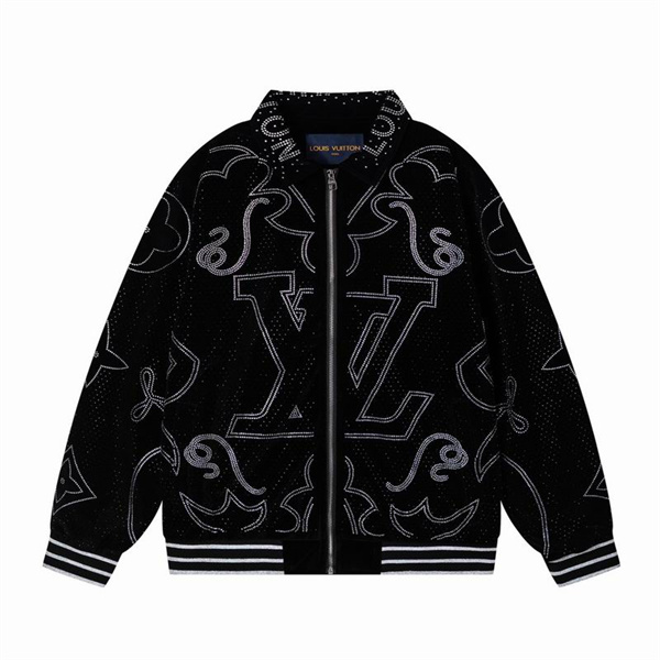 LOUIS VUITTON スーパーコピー ジャケット モノグラム 大きなLVロゴ スポーティ 光沢感 ルイヴィトン