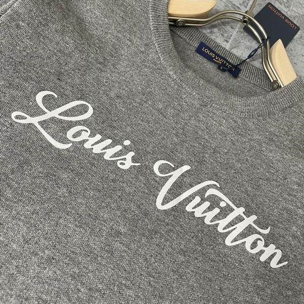 ルイヴィトン コピー セーター モノグラム ロゴ刺繍 シンプルデザイン 上質 ウール素材 LOUIS VUITTON