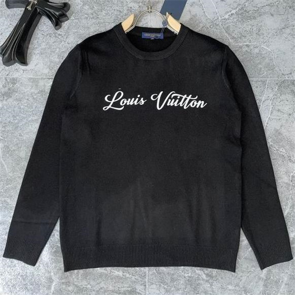 ルイヴィトン コピー セーター モノグラム ロゴ刺繍 シンプルデザイン 上質 ウール素材 LOUIS VUITTON