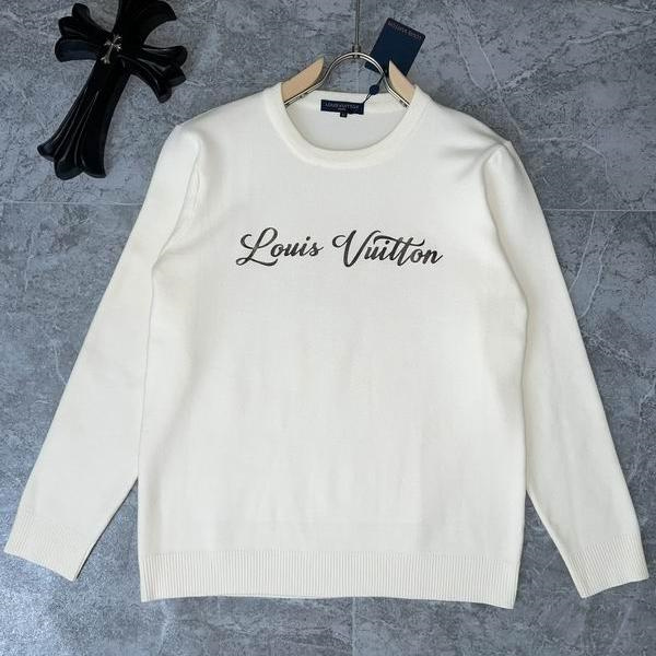 ルイヴィトン コピー セーター モノグラム ロゴ刺繍 シンプルデザイン 上質 ウール素材 LOUIS VUITTON