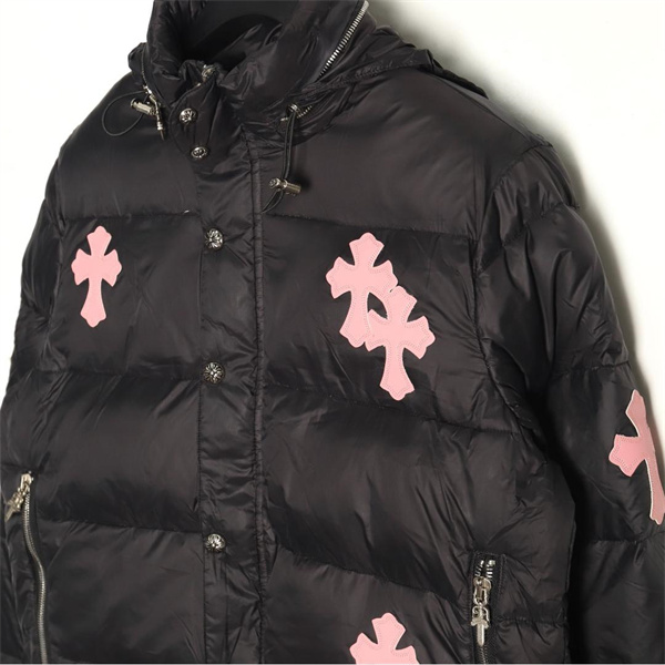 CHROME HEARTS スーパーコピー ダウンジャケット クロスパッチ ストリートスタイル クロムハーツ