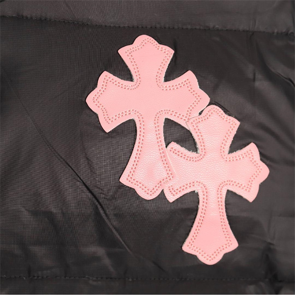 CHROME HEARTS スーパーコピー ダウンジャケット クロスパッチ ストリートスタイル クロムハーツ