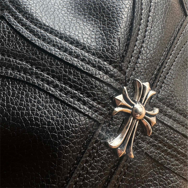 クロムハーツ スーパーコピー スタジアムジャケット ウール レザー 袖 立体刺繍 クロスパッチ CHROME HEARTS