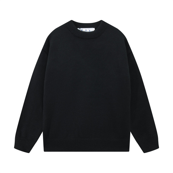 OFF-WHITE 偽物 セーター クロスアロー ロゴ アイコニック カジュアルストリートウェア オフホワイト