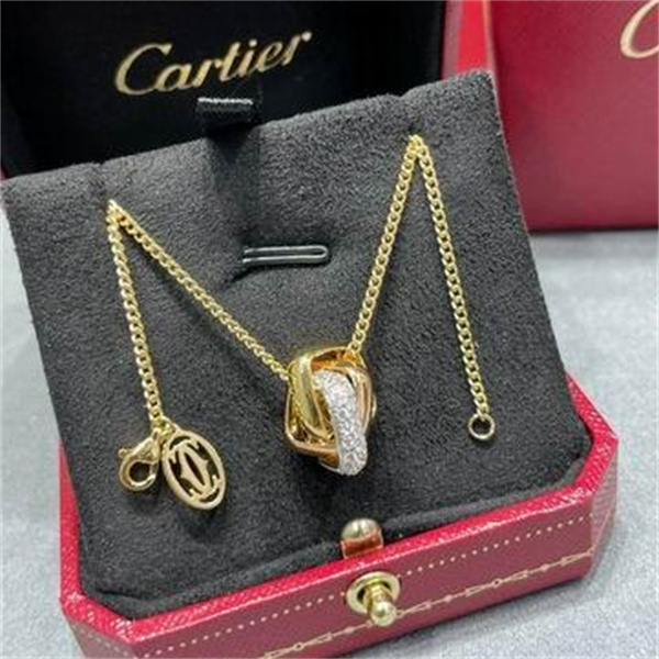Cartier コピー ネックレス ゴールド ダイヤモンド リンクモチーフ エレガント カルティエ