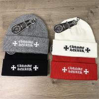 CHROME HEARTS コピー ニット帽 刺繍ロゴ クロスモチーフ 折り返し ストリート ラグジュアリー クロムハーツ