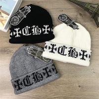 クロムハーツ 偽物 ニット帽 CHモノグラムロゴ ジャカード編み 保温性 ラグジュアリー CHROME HEARTS