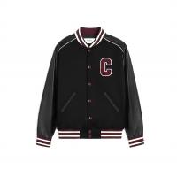 セリーヌ スーパーコピー スタジアムジャケット ロゴ 異素材 ミックス CELINE