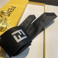 フェンディ 偽物 ネクタイ ブラック Fロゴ シルク素材 ギフトボックス付き FENDI