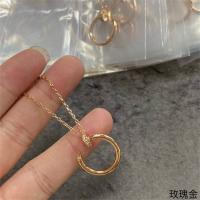 カルティエ スーパーコピー ネックレス ローズゴールド サークル型 シンプル エレガント Cartier