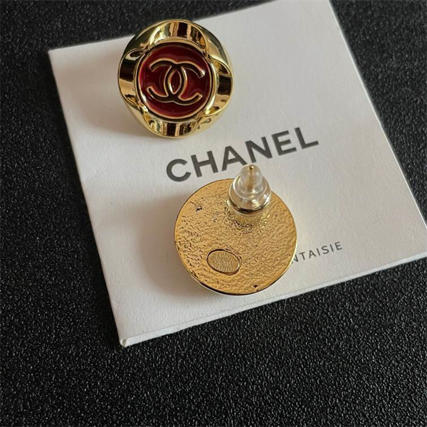 CHANEL 偽物 ピアス レッドゴールド CCロゴ ラグジュアリーデザイン シャネル