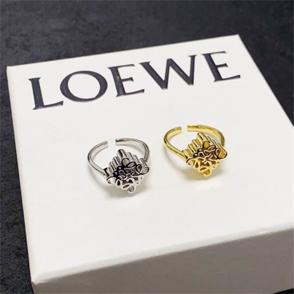 ロエベ スーパーコピー リング アナグラムロゴ ゴールド ミニマル モダン LOEWE