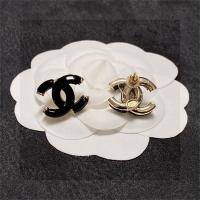 CHANEL スーパーコピー ピアス ブラックゴールド CCロゴ モダンエレガンス シャネル