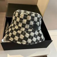 LOUIS VUITTON コピー バケットハット チェック柄 ロゴタグ フォーマルデザイン ルイヴィトン