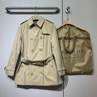 バーバリー スーパーコピー コート ベージュ トレンチ ダブルブレスト 英国スタイル 雰囲気 BURBERRY