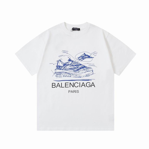 BALENCIAGA スーパーコピー Tシャツ スニーカー デザイン スタイリッシュな 象徴的 イラスト 印象 シンプル バレンシアガ