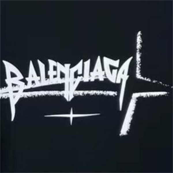 BALENCIAGA 偽物 Tシャツ ゴシック ロゴ 詩的 グラフィック 独特な 詩的な言葉 ゴシック調 バレンシアガ