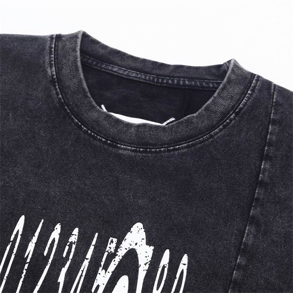 Maison Margiela スーパーコピー Tシャツ ダークウォッシュ「6」グラフィック 大胆に 配置 ミニマル メゾン マルジェラ