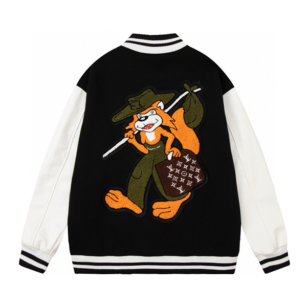 ルイヴィトン コピー ジャケット ロゴ アニメ キャラクター オレンジ アメリカンカレッジ LOUIS VUITTON