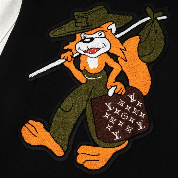 ルイヴィトン コピー ジャケット ロゴ アニメ キャラクター オレンジ アメリカンカレッジ LOUIS VUITTON