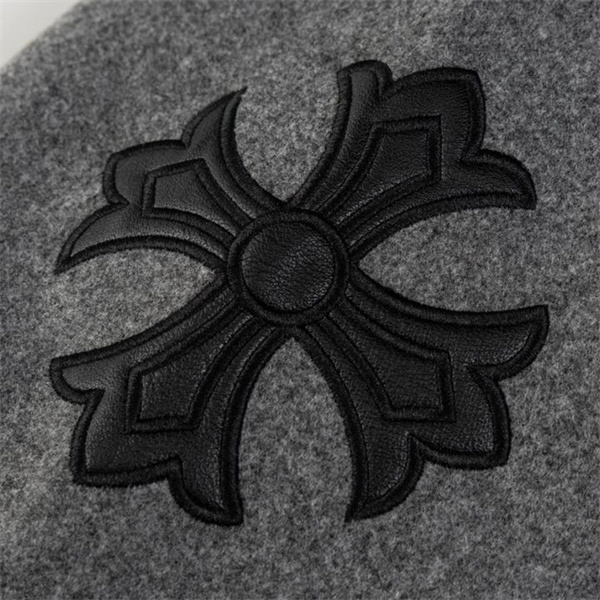 クロムハーツ スーパーコピー ジャケット ホワイト グレー 黒刺繍 フラワー バスケット CHROME HEARTS