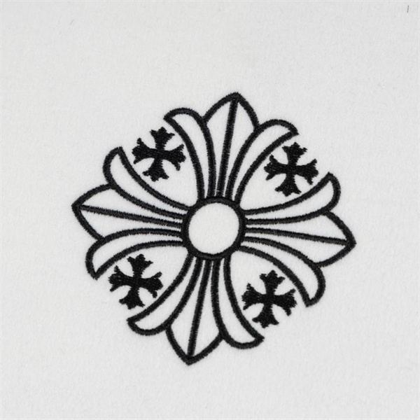 クロムハーツ スーパーコピー ジャケット ホワイト グレー 黒刺繍 フラワー バスケット CHROME HEARTS