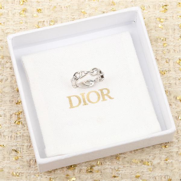 DIOR スーパーコピー 指輪 高品質 シルバー925 チェーンリンク AG925 シンプル エレガント ディオール　