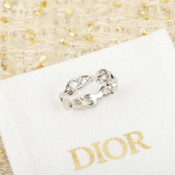 DIOR スーパーコピー 指輪 高品質 シルバー925 チェーンリンク AG925 シンプル エレガント ディオール　