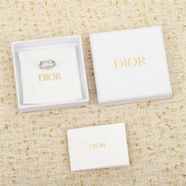 DIOR スーパーコピー 指輪 高品質 シルバー925 チェーンリンク AG925 シンプル エレガント ディオール　