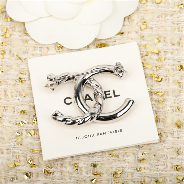 CHANEL コピー ブローチ 高品質 CCロゴ ロープテクスチャー ビジュー シャネル