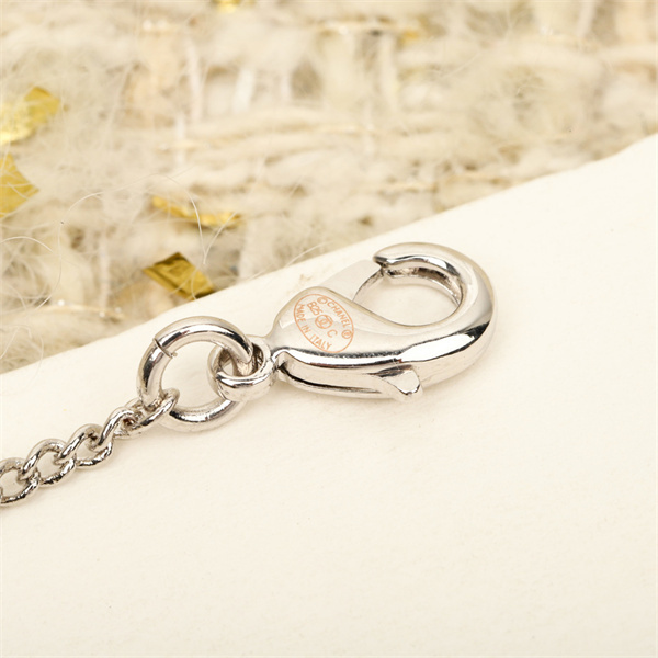 シャネルネックレス 高品質 星モチーフ パール ロゴ シルバーチェーン CHANEL