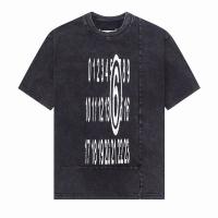 Maison Margiela スーパーコピー Tシャツ ダークウォッシュ「6」グラフィック 大胆に 配置 ミニマル メゾン マルジェラ