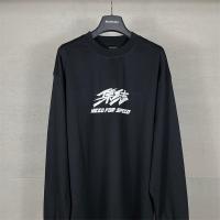 BALENCIAGA スーパーコピー 長袖Tシャツ NEED FOR SPEED ロゴ ストリートデザイン バレンシアガ