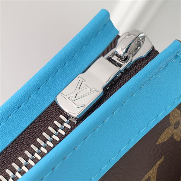 ルイヴィトン 偽物 ショルダーバッグ モノグラム キャンバス×ブルートリム 高級感 LOUISVUITTON